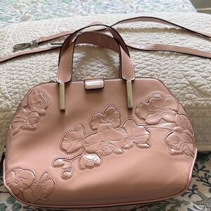 Calvin Klein Pink Floral Shoulder Bag